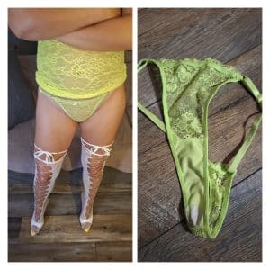 Yellow panty worn 2 days