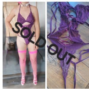 Purple bodysuit worn 5 days