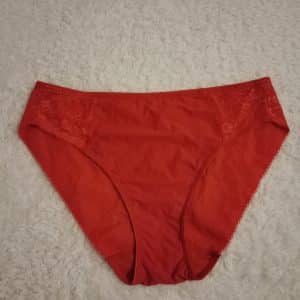 Ma culotte rouge portée 48h et souillée
