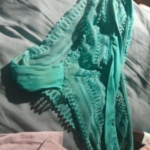 culotte dentelle verte