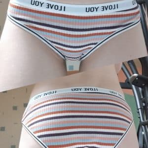 Culotte rayée en coton