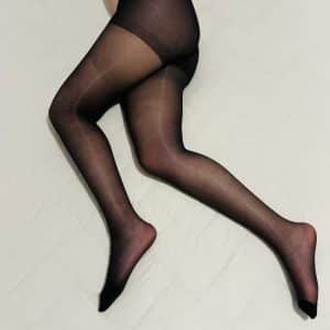 Mes collants portés, san rien en dessous...
