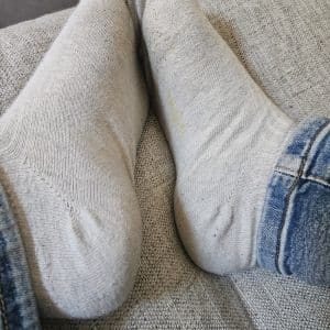 Chaussettes porter plusieurs jours + photo des pieds