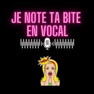 Je note ta bite en vocal