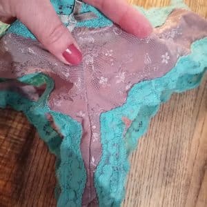 Culotte dentelle turquoise