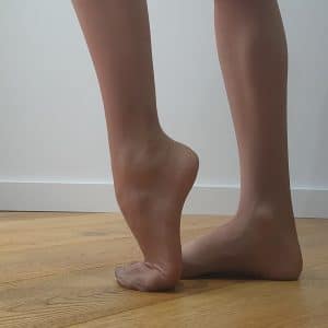 Chaussette en nylon effet satiné