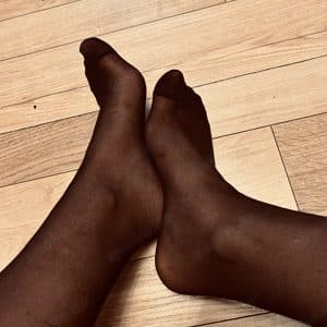 Collant noirs portés et imprégnés