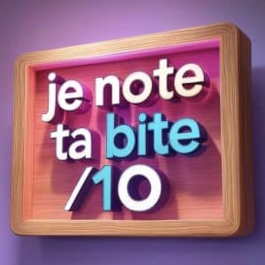 Je note ta bite sur 10