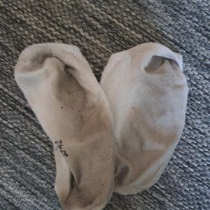 mes chaussettes portées une semaine