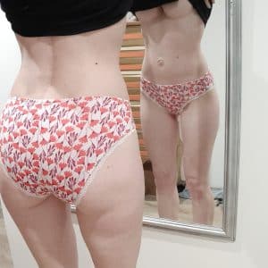 Culotte spéciale printemps Blanche à petites fleurs