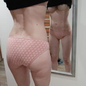Culotte coton spécial printemps rose à point blanc
