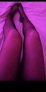 Collants usés et portés