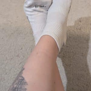 Petites chaussettes blanche portées 3 jrs