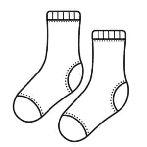 Chaussettes portées