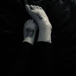 Photos de mes tous petits pieds tatoués