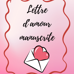 Lettre d’amour manuscrite – Rien que pour toi... 💌