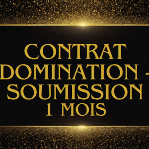 Contrat domination - soumission - 1 mois