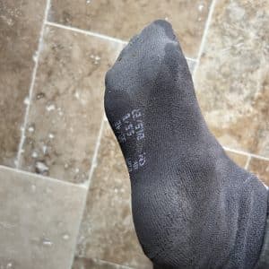 Chaussette équitation mouillée