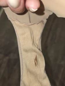 Culotte avec début de règles