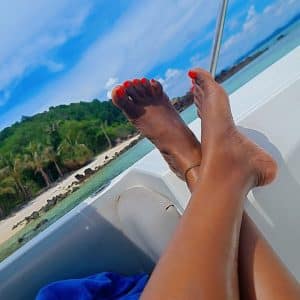 Pied agréable et douce