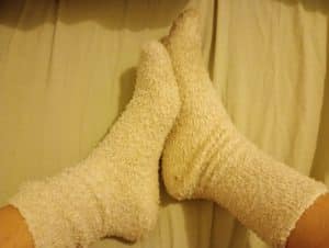 Chausette femme pu les pieds couleur rose a paillettes