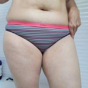 Ma culotte rayée rose et bleue