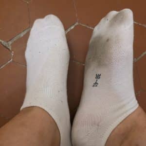 🥰 Chaussettes portées autant que tu veux 😍 avec forte odeur
