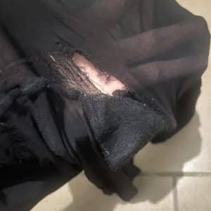 Collants souillé et déchiré pendant la baise
