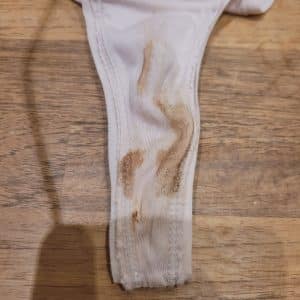 Culotte sale du 3 décembre- attention odeur forte !