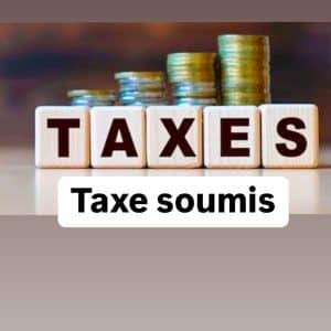 Taxe soumis