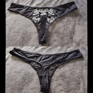 String noir type tanga