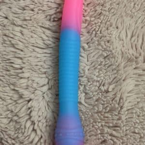 Mon long plug bleu et rose