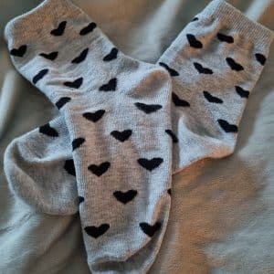 Mes petites chaussettes cœur 🖤