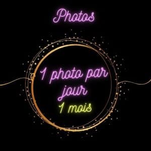 1 Photo par jour pendant 1 mois