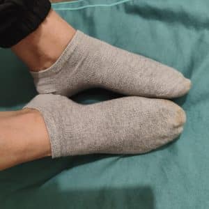 Chaussettes aprÚs randonnée