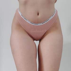 String en coton rose clair