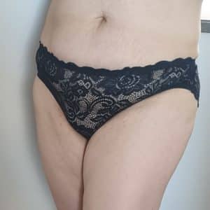 Black lace scented panties XL from Prague