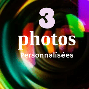 3 photos personnalisées/ou une mini vidéo +/- 1 min