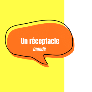 Cascade en vidéo et réceptacle