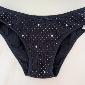 Culotte bleu foncer feilles