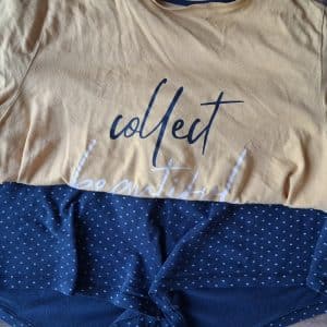 Lot Pyjama short + drap bain + peignoir