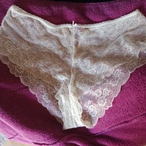Culotte en dentelle portée 3 jours