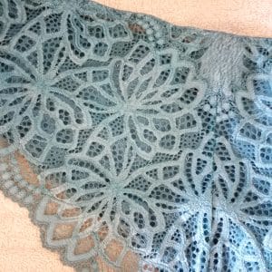 Culotte dentelle verte