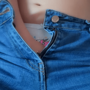 Masturbation en culotte licorne, vaginal + anal avec gode en verre 🍌