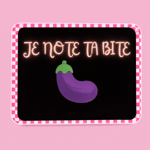 Je note ta bite 🍆