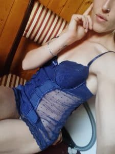Nuisette bleu dentelle 🔥