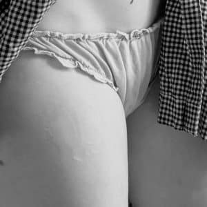 Petite culotte tachée e