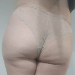 Culotte sale blanche en dentelle