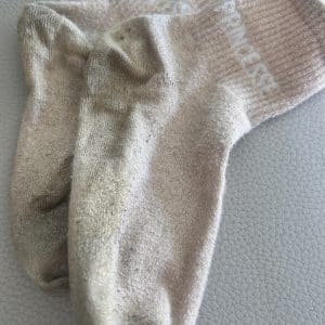 Chaussette princesse paillette rose pâle
