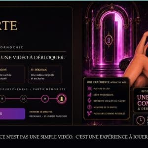 La porte noire interactive ( édition anale )30 minutes de jeux par sessions ( qui sera differente a chaque fois ) + 10 minutes de vidéo JOI anal a debloquer
